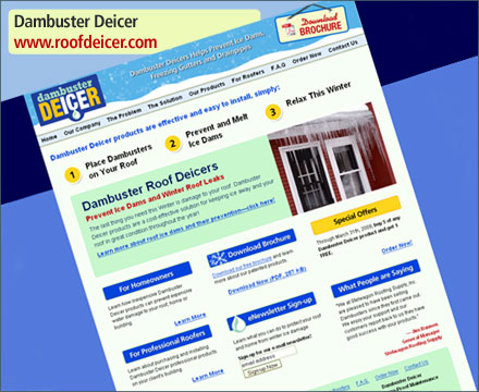 Dambuster Deicers - Innovative Roof Deicer Products