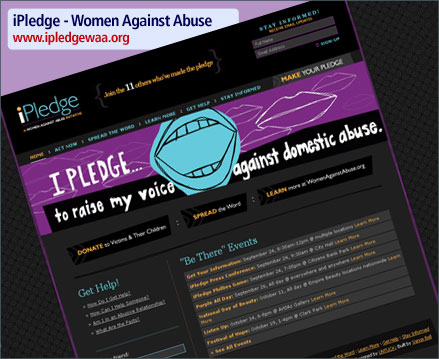 Women Against Violence - iPledge Website Launch