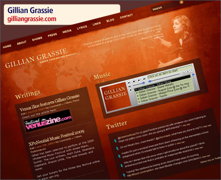 Gillian Grassie Website Relaunch