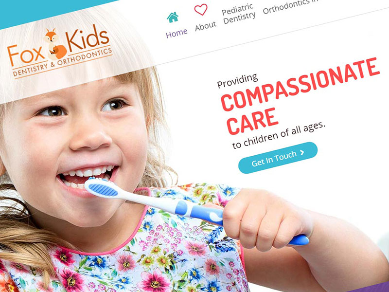 Fox Kids Dentistry Web Design