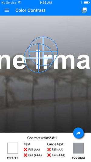Color Contrast App for iOS