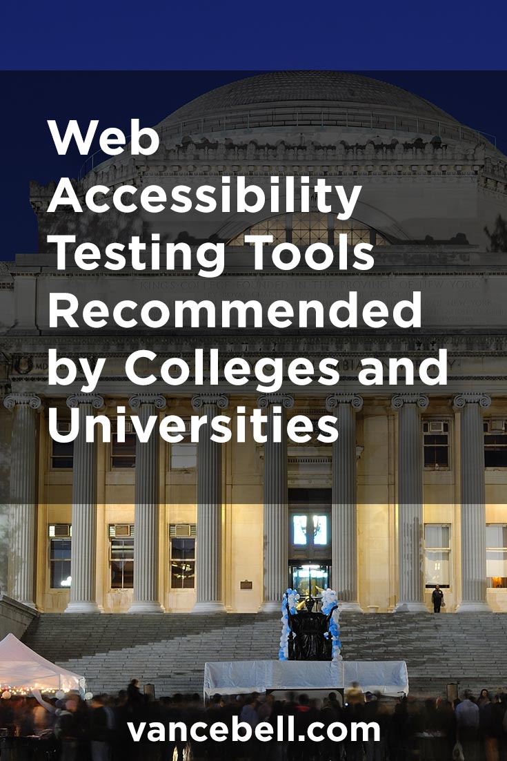 College Recommended Web Accessibility Tools for Students, Staff and Faculty