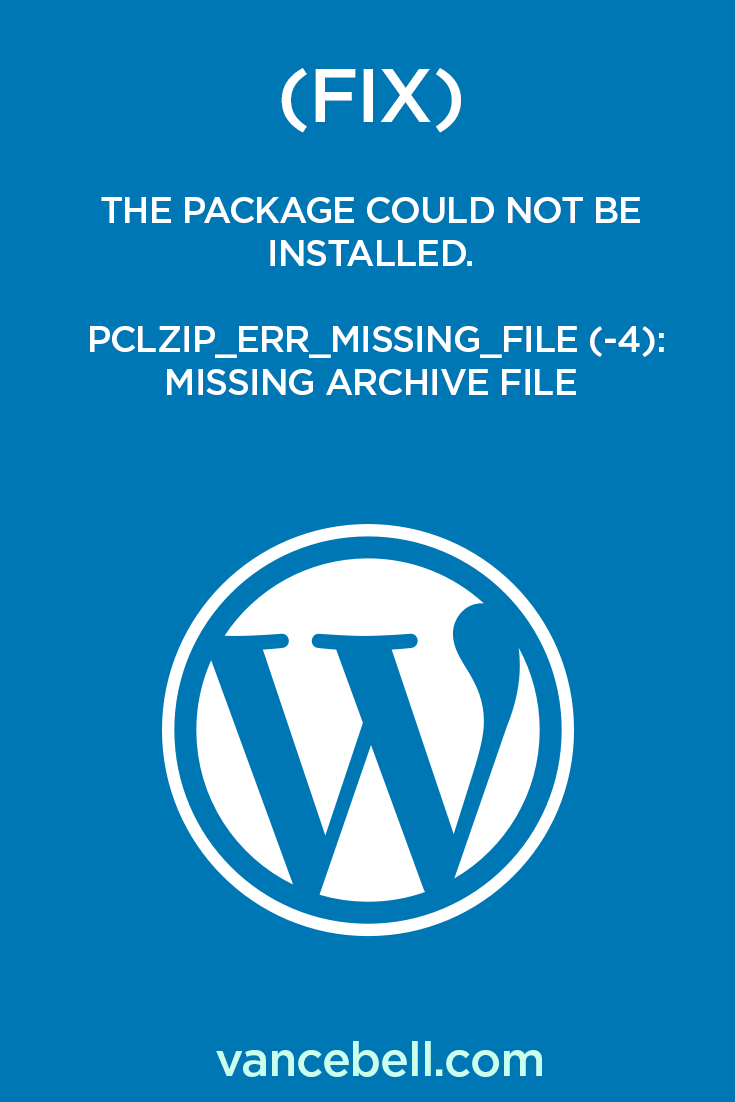Fix the WordPress Error: \